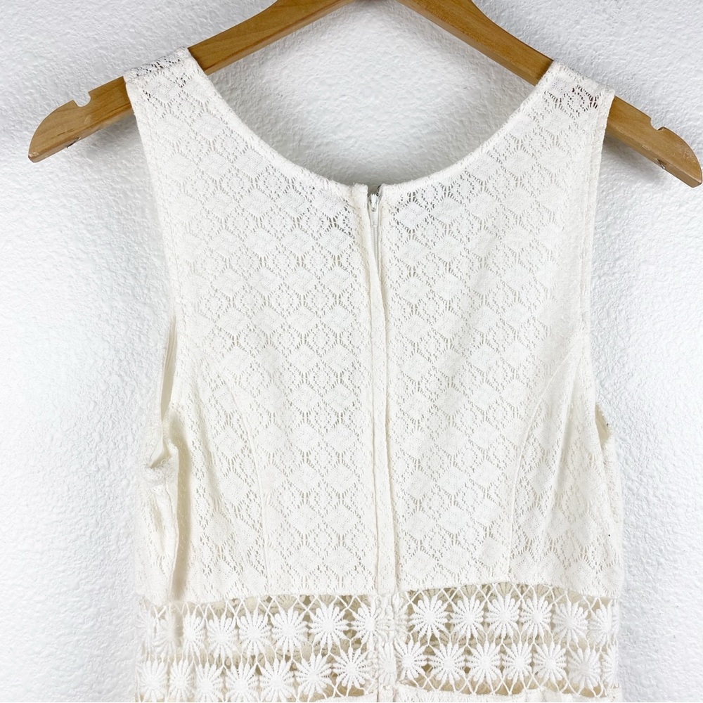 Free People Daisy Waist Mini Dress in White Size 8 - Picture 7 of 14